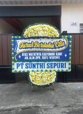 Papan Bunga Duka di Kalaparea